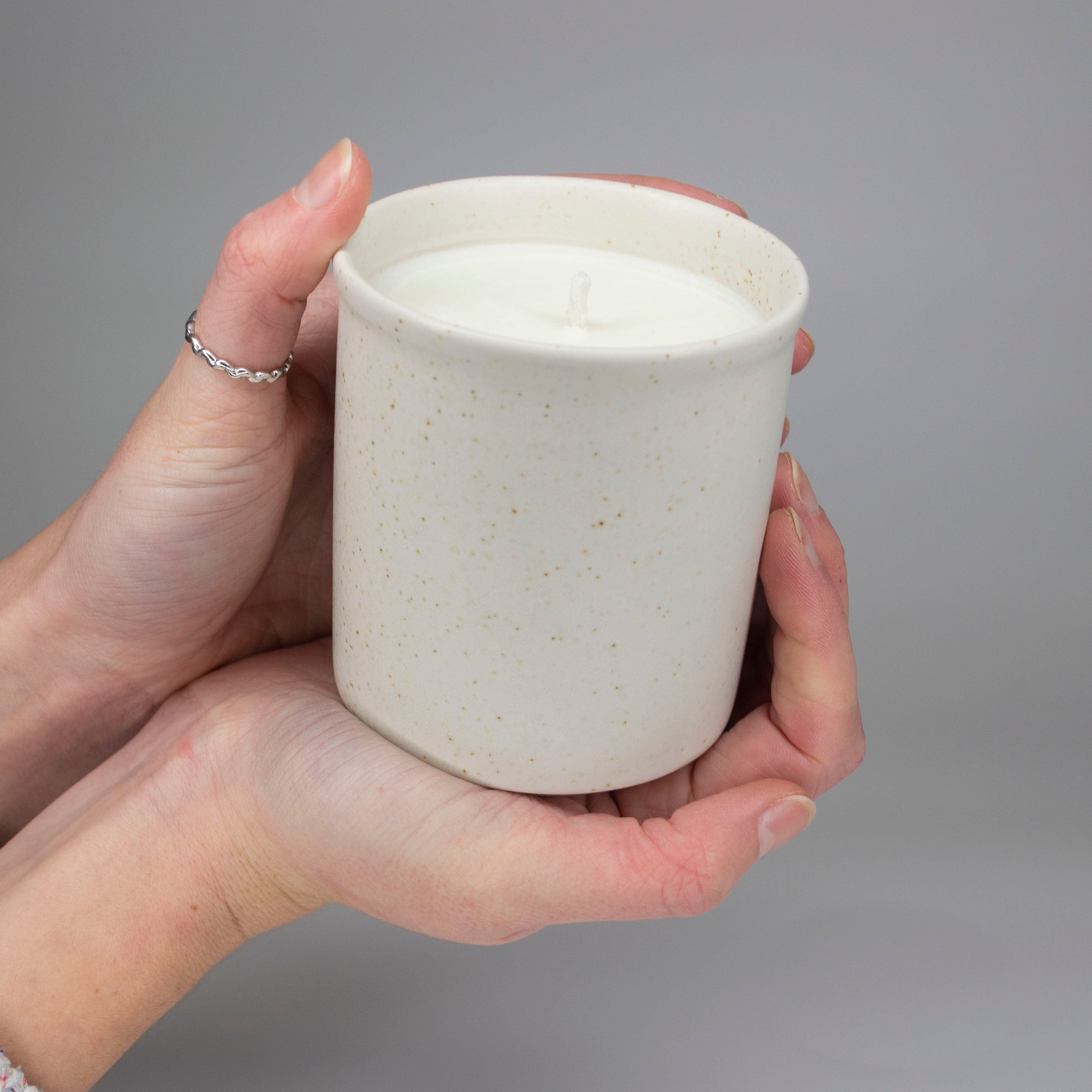 Tall Mug Candle - Speckled Wheat